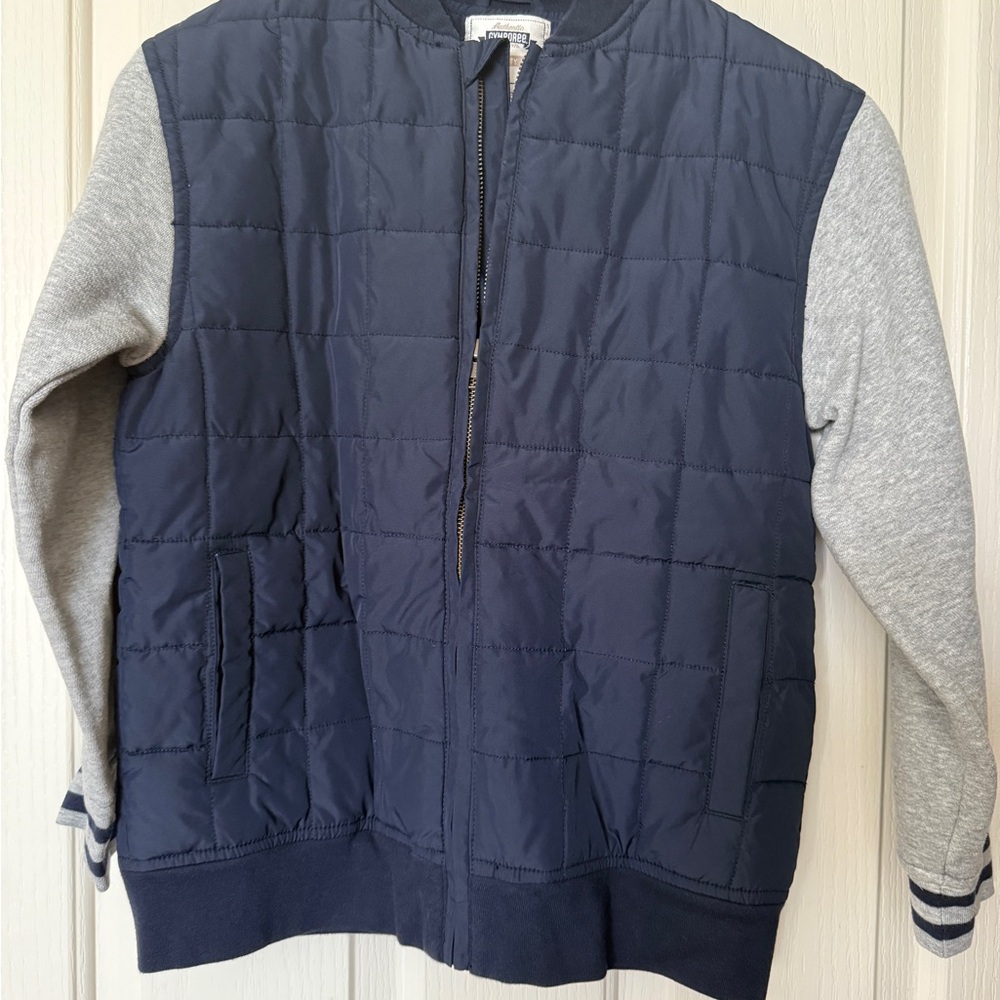 boys Gymboree Navy and Gray Quilted Jacket